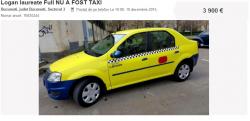 „Nu a fost taxi” Cum încearcă un şofer să-şi vândă Loganul galben 