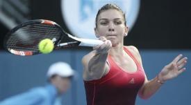 Meciul Halep - Kuznețova, întrerupt de ploaie