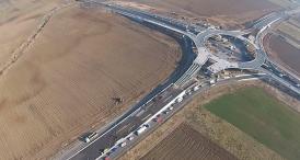 Proiect spectaculos de infrastructură Primul sens giratoriu suspendat din România (video)  