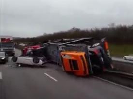 Cum arată un accident cu daune de milioane de euro (video)