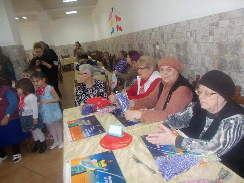 martisoare si poezii copiii din 11 gradinite constantene au felicitat bunicutele de la caminul pentru