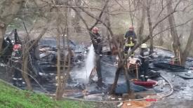 Pompierii intervin pe strada Prelungirea Traian (galerie foto + video)  