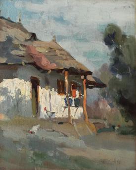 Pictura zilei „Dimineaţa la ţară” de Aurel Băeșu 