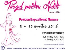 CCINA Constanța organizează Târgul pentru nunți, ediția a XIII-a