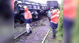 Trafic feroviar blocat după ce un tren a deraiat