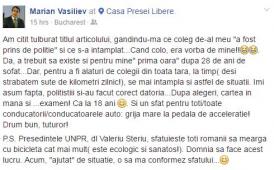 Senatorul Vasiliev de la șofat la…pedalat