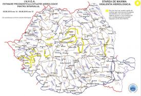 13 județe sub cod galben de inundații