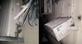 Prinși în timp ce încercau să fure instalații de aer condiționat ale unui magazin din zona Gără Constanța