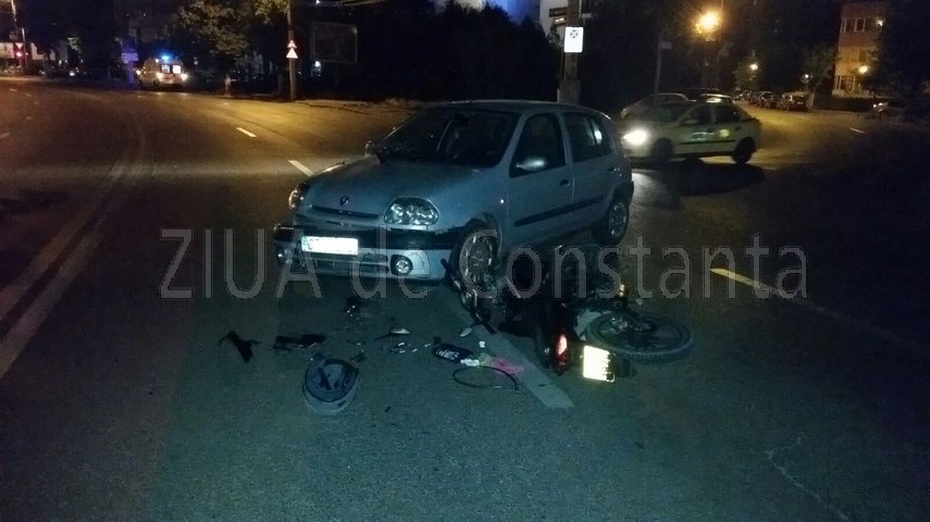 un motociclist a fost implicat pe bulevarul 1 mai din constanta 598276