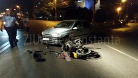 UPDATE Un motociclist a fost implicat într-un accident pe bulevarul 1 Mai, din Constanța (galerie foto + video) 