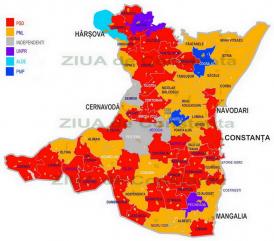 Statistică la nivelul judeţului Constanţa PSD a devansat PNL şi la numărul mandatelor de consilieri locali