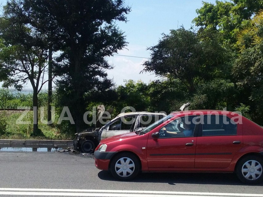 o masina a luat foc intre eforie nord si eforie sud 598972