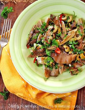 LauraAdamache.ro Salata picanta cu ciuperci pleurotus