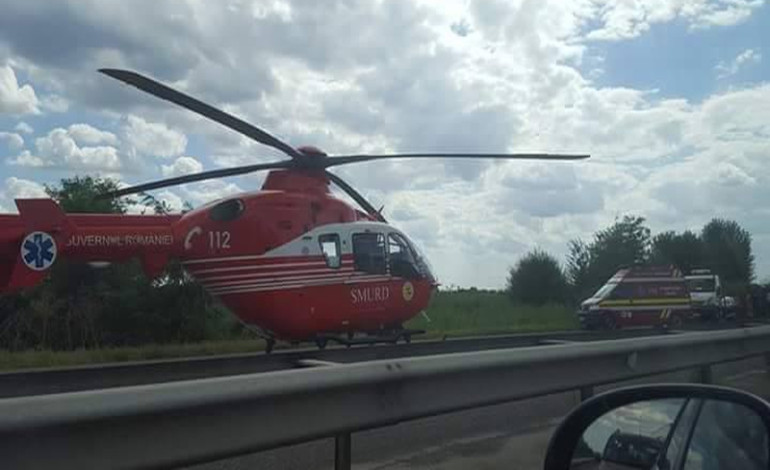 Accident Grav Pe A1 București Pitești Intervine Elicopterul Smurd