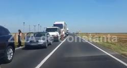 Se circulă bară la bară între localităţile Mihail Kogălniceanu şi Nicolae Bălcescu (video)