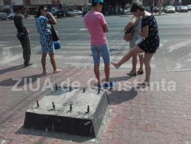 Pericol public pe trotuarele din Constanța!