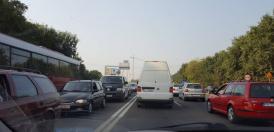 Trafic bară la bară înspre și dinspre podul de la Agigea!