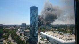 Incendiu în apropiere de clubul Chaboo din capitală 
