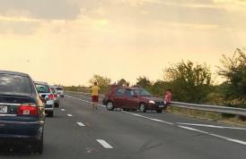 Accident pe A2, pe sensul de mers Constanţa – Bucureşti 