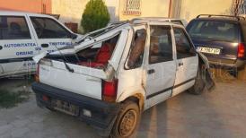 O mașină s-a răsturnat la Topraisar (galerie foto) 