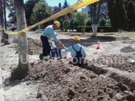 Dorel, în acţiune... O conductă de gaze s-a spart pe bulevardul Tomis! (galerie foto)  