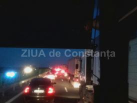 Cu viteza melcului pe A4, dinspre Constanţa spre Mangalia (galerie foto) 