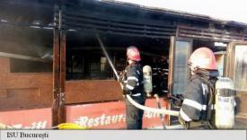UPDATE 1 Două persoane răniteIncendiu la un restaurant din București (galerie foto)   