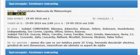 UPDATE 2. Cod Galben pentru județele Constanța și Tulcea. Averse, descărcări electrice, grindină. Vezi localitățile afectate  