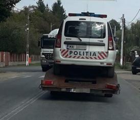 Poliţiştii au umor „Atenţie! Radar în Ciocârlia, ia ce vine din Constanţa”