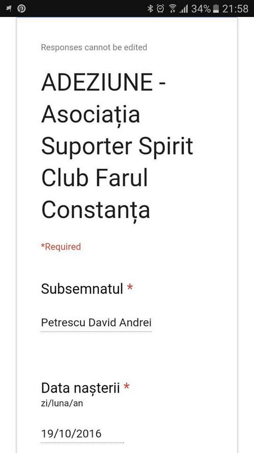 inscris in ssc farul in aceeasi zi in care s a nascut fiul lui adrian petrescu cel mai mic membru al