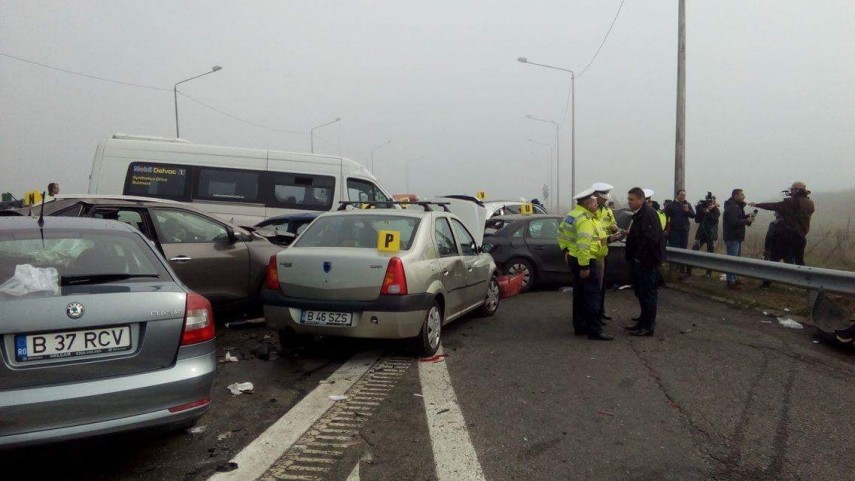 carambol pe autostrada soarelui din cauza cetii dense 613555