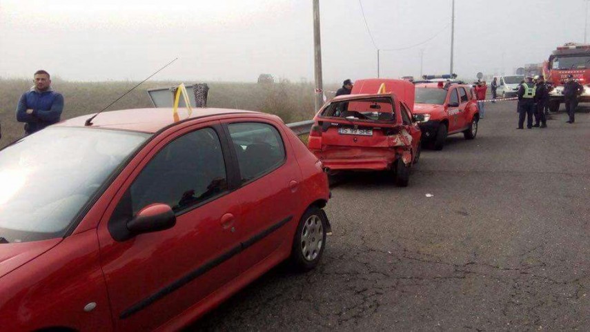 carambol pe autostrada soarelui din cauza cetii dense 613555