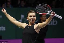 Simona Halep încheie anul cu un premiu. Cea mai frumoasă lovitură de la Turneul Campioanelor îi aparţine (video)