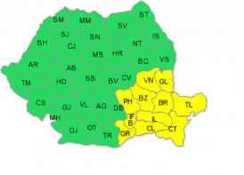 Constanţa, sub un nou Cod Galben de ploi însemnate cantitativ  