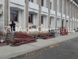 Au început lucrările de reparaţii la Palatul Administrativ (galerie foto)