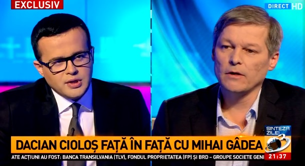 Dacian Cioloș La Antena 3 Către Mihai Gadea Uitați Cutremur De