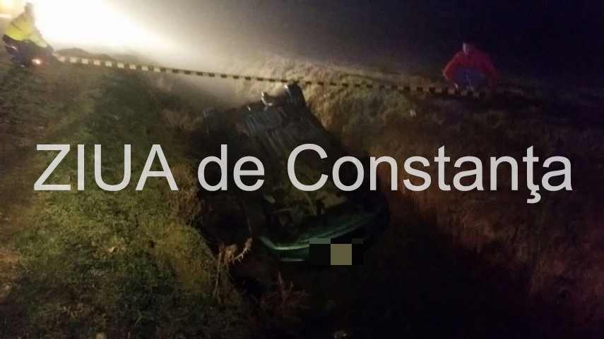 fotoreportaj accidentul mortal intre horia si hanul morilor in imagini o masina s a rasturnat intr un