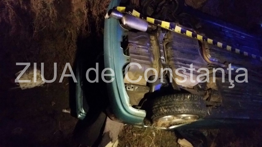 fotoreportaj accidentul mortal intre horia si hanul morilor in imagini o masina s a rasturnat intr un