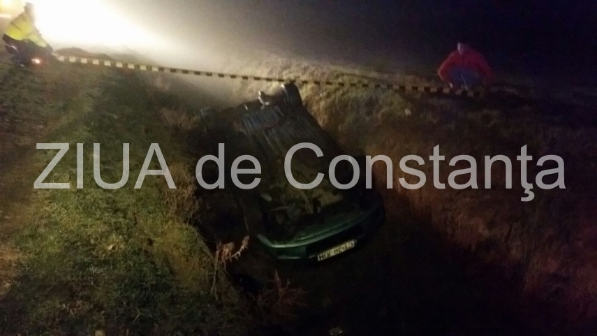 fotoreportaj accidentul mortal intre horia si hanul morilor in imagini o masina s a rasturnat intr un