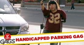 Funny video Locul de parcare al oamenilor cu dizabilităţi