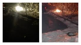 Vântul a dărâmat, de o săptămână, un stâlp în Faleză Nord 