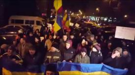 Protest Sibiu Câteva mii de oameni sunt în Piața Mare