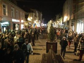 Protest Brașov Aproximativ 200 de oameni în fața Prefecturii