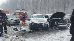 Accident cu mai multe persoane rănite în judeţul Prahova (galerie foto) 