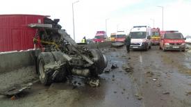 Carambol pe Centura de Vest a Ploieştiului. Şase persoane, evaluate medical. Intervine elicopterul SMURD (galerie foto)  