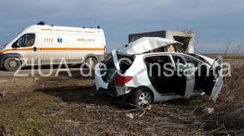 Accident rutier între Moviliţa şi Techirghiol. O persoană a decedat. Capul şoferului este zdrobit (galerie foto+video)                      