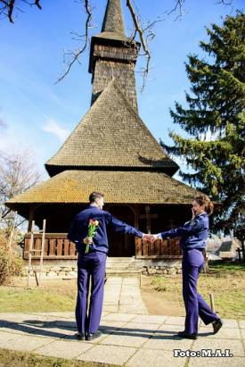 Daiana, angajată a MAI, din Constanţa, momente de vis de Dragobete 