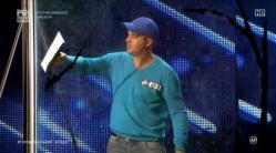 Cristian Costea, din Constanța, a făcut furori la „Românii au talent”. Cu un șpaclu și o gletieră, a uimit juriul și publicul  