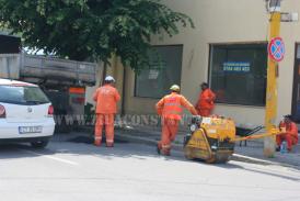 Un sector din strada Primăverii este închis. Se execută plombări asfaltice
