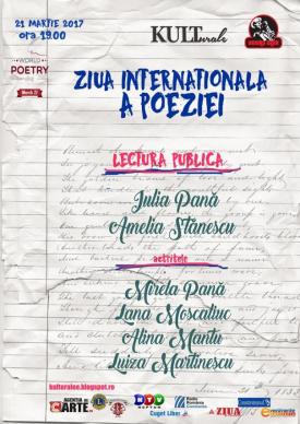De Ziua Internațională a Poeziei, inspirația se răsplătește cu o cafea